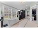 Bathroom showing a modern tub and custom dark wood cabinets at 958 Austin Ne Ave, Atlanta, GA 30307