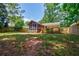 A relaxing backyard with a screened in porch and fire pit at 2985 Westbury Dr, Decatur, GA 30033