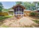 Backyard featuring a fire pit, screened porch, and seating area at 2985 Westbury Dr, Decatur, GA 30033