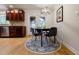 Cozy kitchen nook with a round table, modern chairs, and stylish light fixture at 2985 Westbury Dr, Decatur, GA 30033