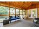 Spacious screened porch offering an inviting atmosphere with comfortable seating and a view of the backyard at 2985 Westbury Dr, Decatur, GA 30033