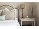 Bedroom details featuring a nightstand with decorative accents, complemented by soothing colors for a serene setting at 136 Peachtree Memorial Nw Dr # Nh4, Atlanta, GA 30309