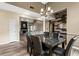 Open-concept dining area seamlessly connects to the living room, ideal for entertaining at 1694 Peachcrest Ct, Lawrenceville, GA 30043