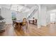 Elegant dining room with coffered ceiling, hardwood floors, and ample space for entertaining at 4814 Sultana Sw Way, Atlanta, GA 30331