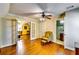 Bonus room with hardwood floors and neutral color palette at 965 Sundew Se Dr, Conyers, GA 30013