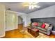 Bonus room with hardwood floors and neutral color palette at 965 Sundew Se Dr, Conyers, GA 30013