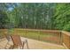 Inviting back deck area providing comfortable seating with scenic views of the backyard at 2482 Windchase Dr, Buford, GA 30518