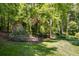 Backyard with a shed and grass at 9041 Par Dr, Douglasville, GA 30134