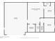 Basement floor plan shows a large garage and finished basement area with two bedrooms, adding versatility to the home at 7635 Wynfield Dr, Cumming, GA 30040