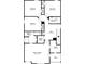 Second level floorplan with Primary bedroom suite, additional beds, baths, and laundry at 678 Sweet Ashley Way, Loganville, GA 30052