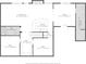 Basement floor plan featuring Gathering room, wet bar, bathroom, laundry room, and extra rooms at 4840 Spring Park Cir, Suwanee, GA 30024
