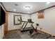 Home gym in the basement with an exercise bike, and treadmill at 4840 Spring Park Cir, Suwanee, GA 30024