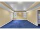 Bonus room features recessed lights, a tray ceiling, and windows providing plenty of natural light at , Suwanee, GA 30024