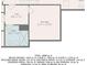 Layout of the basement with a bathroom, storage, and hall at , Suwanee, GA 30024