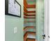 Walk-in pantry with custom shelves and plenty of room for storage at , Suwanee, GA 30024