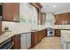 Kitchen features custom cabinets, granite countertops, and stainless steel appliances at 5119 Greythorne Ln, Marietta, GA 30068