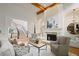 Inviting living room with fireplace and staircase at 5119 Greythorne Ln, Marietta, GA 30068