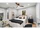 Bright bedroom with hardwood floors, neutral walls, a ceiling fan and natural light at 1377 Dorothy Dr, Decatur, GA 30030