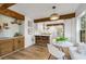 Kitchen and Dining area with a view of stainless steel appliances and access to the backyard at 1377 Dorothy Dr, Decatur, GA 30030