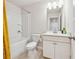 Full bathroom with tub and shower combination and vanity at 2237 Foley Park St, Snellville, GA 30078