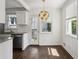 Bright, modern kitchen with stainless steel appliances and view to outdoor space at 1072 Piedmont Ne Ave # 101, Atlanta, GA 30309