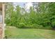 Well maintained backyard with mature trees and lush green grass at 188 Cooper Creek Dr, Dallas, GA 30157