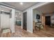 Finished basement hallway with access to a bathroom and bedroom offering a flexible layout at 188 Cooper Creek Dr, Dallas, GA 30157