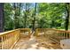 New back deck overlooking the wooded backyard at 163 Oakcliff Ct, South Fulton, GA 30331