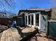 View of deck leading to house featuring double doors and an inviting outdoor space at 23 Gould Se St, Atlanta, GA 30315
