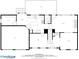 Detailed floor plan showcasing the layout of the home, including kitchen, living spaces, and garage at 1300 Sever Woods Dr, Lawrenceville, GA 30043