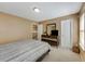 This is a simply decorated bedroom with neutral colors and standard bedroom furniture at 6378 Grey Fox Way, Riverdale, GA 30296