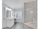 Bathroom showcasing double vanity with marble countertops and a vanity area at 2500 Madison Commons, Atlanta, GA 30360