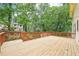 Enjoy outdoor living on this spacious wood deck, nestled among lush trees and serene surroundings at 5141 Rocky Run, Stone Mountain, GA 30088