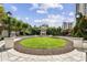 Beautiful courtyard with manicured lawn, stone pathway, and scenic views at 195 14Th Ne St # 1706, Atlanta, GA 30309