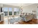 Inviting living room featuring large windows with city views and stylish contemporary furniture at 195 14Th Ne St # 1706, Atlanta, GA 30309