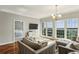 Comfortable living area with a view of the city, a plush sofa, and ample natural light at 195 14Th Ne St # 1706, Atlanta, GA 30309