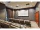 Home theater with comfortable seating and a large screen for an immersive viewing experience at 195 14Th Ne St # 1706, Atlanta, GA 30309
