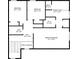 Second-floor layout featuring bedrooms, bathrooms, and a walk-in closet at 3610 Darcy Nw Ct, Kennesaw, GA 30144