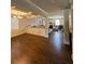 Spacious living room showcasing an open floor plan, hardwood floors, and elegant trim work at 419 Woodmill Way, Atlanta, GA 30331