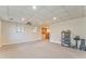 Carpeted basement with projector and sound system ready for movie night at 4213 Bretdale Nw Run, Kennesaw, GA 30152