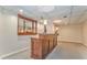 Spacious finished basement with custom bar and recessed lighting at 4213 Bretdale Nw Run, Kennesaw, GA 30152