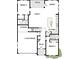Detailed floor plan showcasing layout of bedrooms, bathrooms, kitchen, garage and living areas at 4740 Briscoe Drive, Cumming, GA 30028