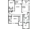 Upstairs floorplan featuring bedrooms, bathrooms, sitting area, retreat, owner's retreat, and covered balcony at 4740 Briscoe Drive, Cumming, GA 30028