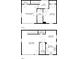 Floorplans for the home showing the first and second floors with room dimensions at 5006 Dantel Way, Stone Mountain, GA 30083