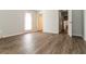 Bedroom featuring light wood floors, a door to outside, and doors to hallways and other rooms at 5243 Valleyview Dr, Acworth, GA 30102