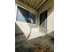 Outdoor patio area with a covered roof and residential view at 3432 Ivys Walk, Atlanta, GA 30340