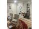 Cozy living room with brick wall and accent decor at 3629 Centerview Dr, Marietta, GA 30066