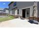 Relax on the private back patio with sliding door access at 4255 Sunflower Cir, Cumming, GA 30040