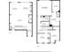 Detailed two-story floor plan showcasing room dimensions and layout at 495 Duval Dr, Alpharetta, GA 30009