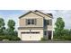 Charming two-story home with brick and siding, showcasing a two-car garage and well-manicured landscaping at 6123 Knickerbocker St, Mableton, GA 30127